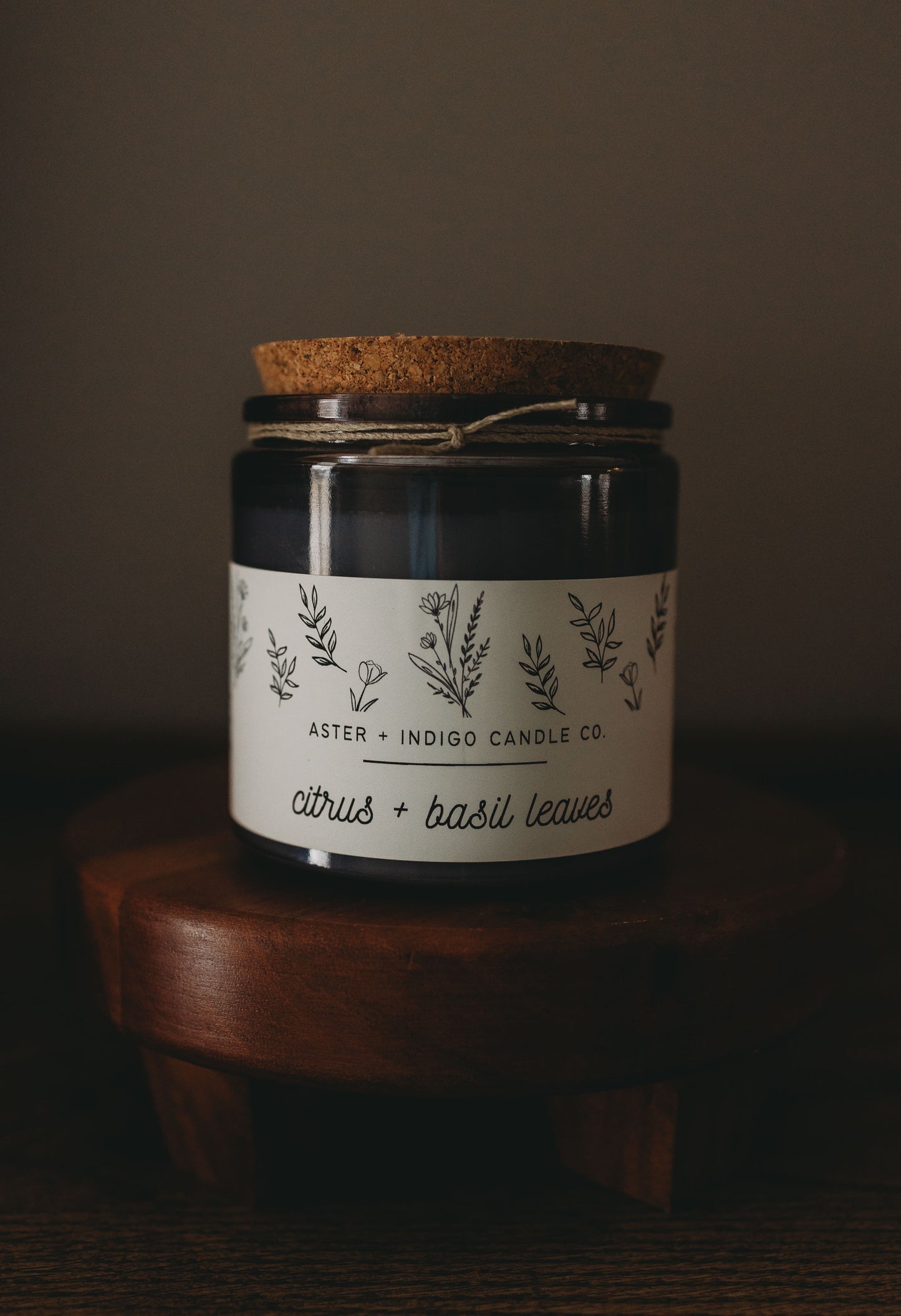 Citrus + Basil Leaves | 13oz Candle | Spring