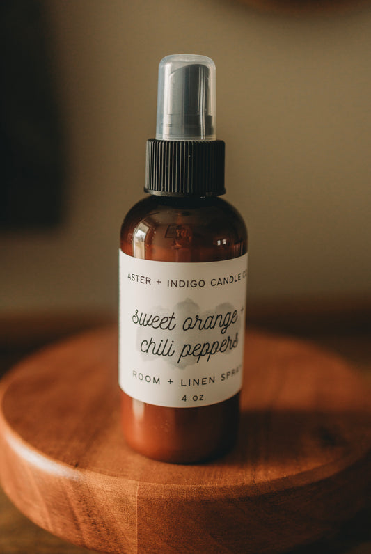 Sweet Orange + Chili Peppers | Room + Linen Spray