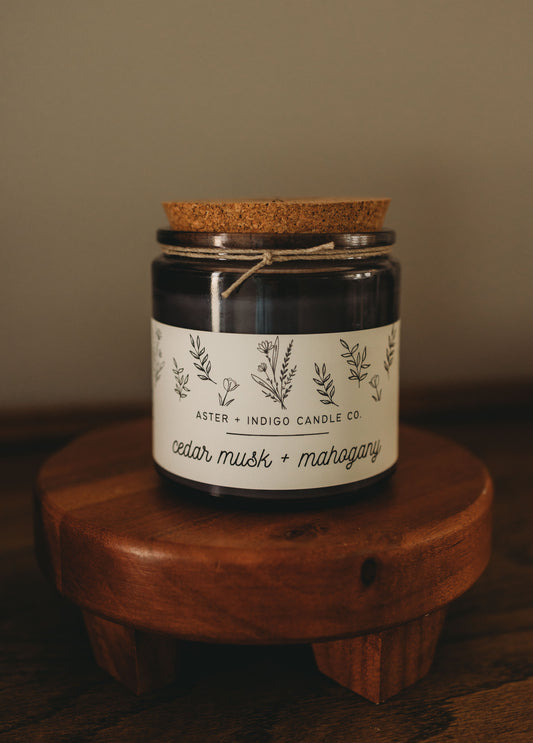 Cedar Musk + Mahogany | 13oz Candle